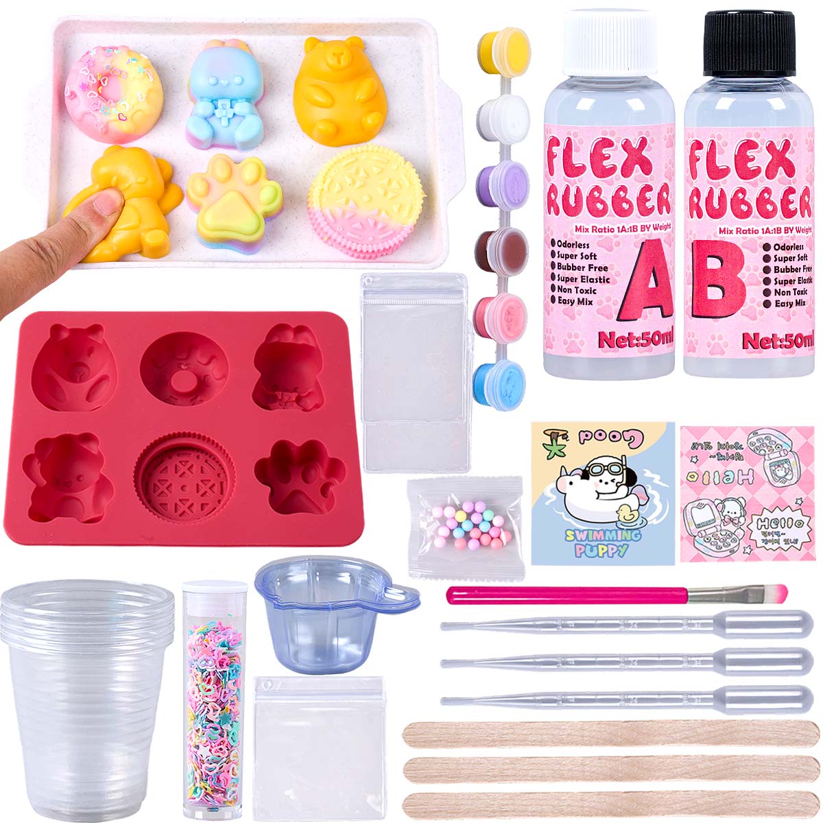 Donut Making Machine - Taba Squishy Maker Kit Flex Rubber
