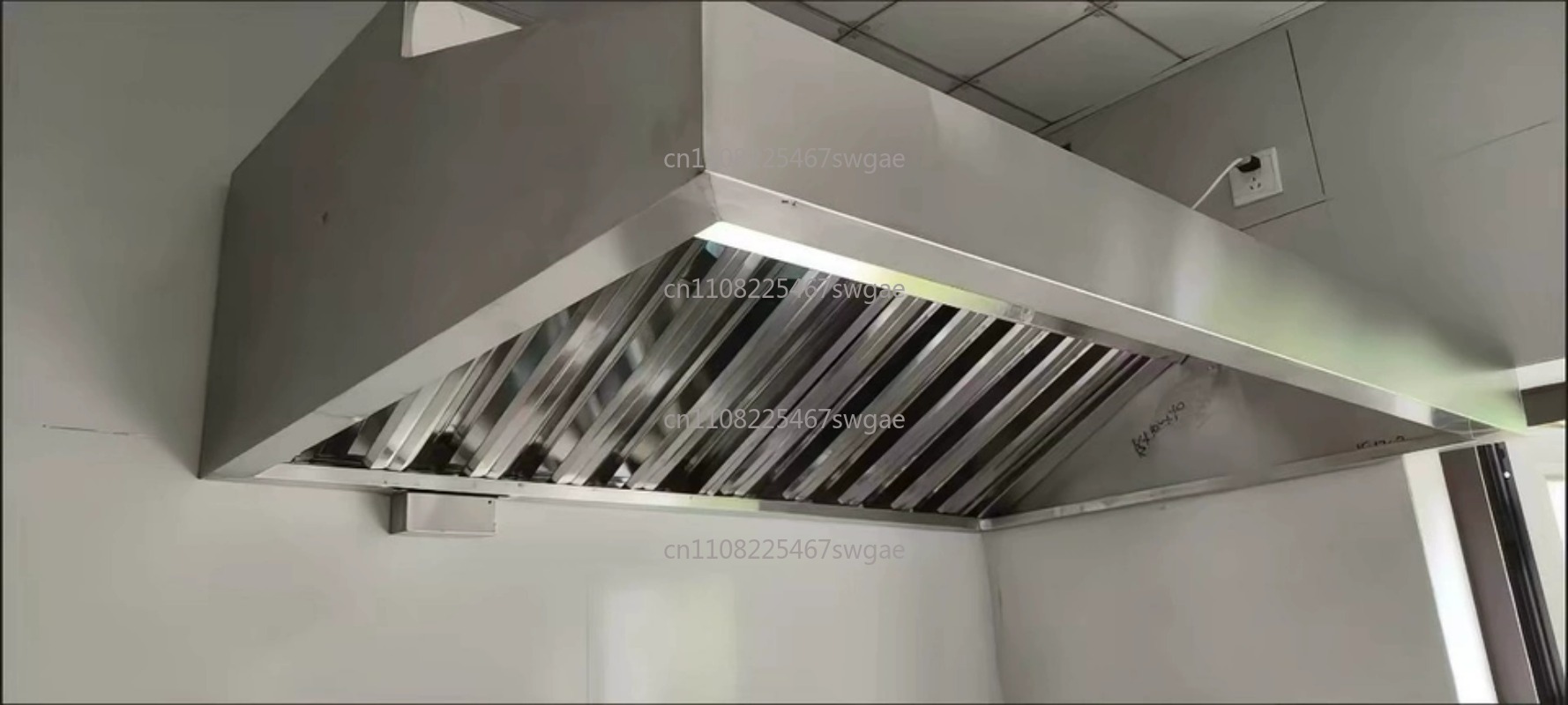 Commercial Kitchen Hood - Steel Kitchen Exhaust Hood High Power