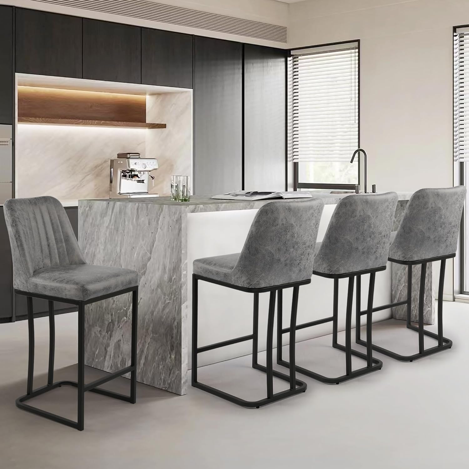 Commercial Kitchen Counter - 24.8 inch Bar Stools Set of