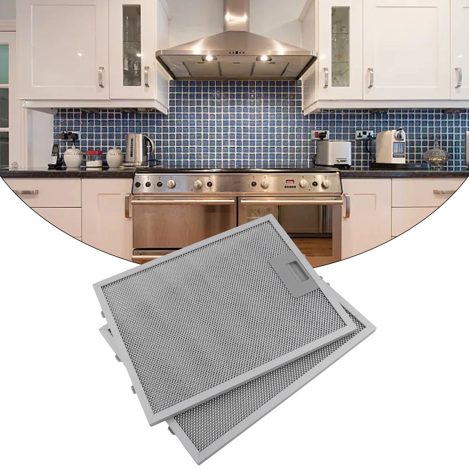 Commercial Kitchen Hood - 2PCS Cooker Hood Filters Metal Mesh