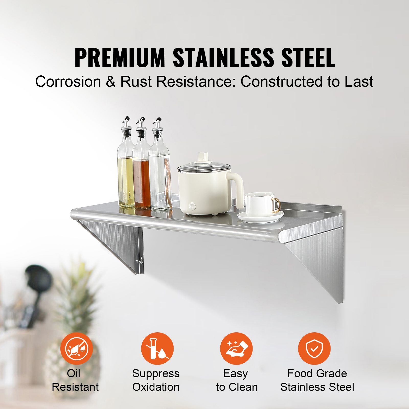 Commercial Kitchen Wall Shelves - 12