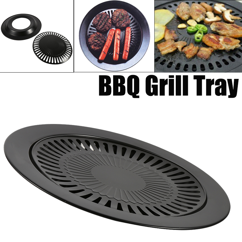 Commercial Kitchen Grill - Smokeless Barbecue Grill Pan Gas Household
