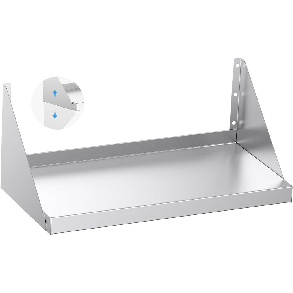 Commercial Kitchen Wall Shelves - Stainless Steel Wall Shel 12 x