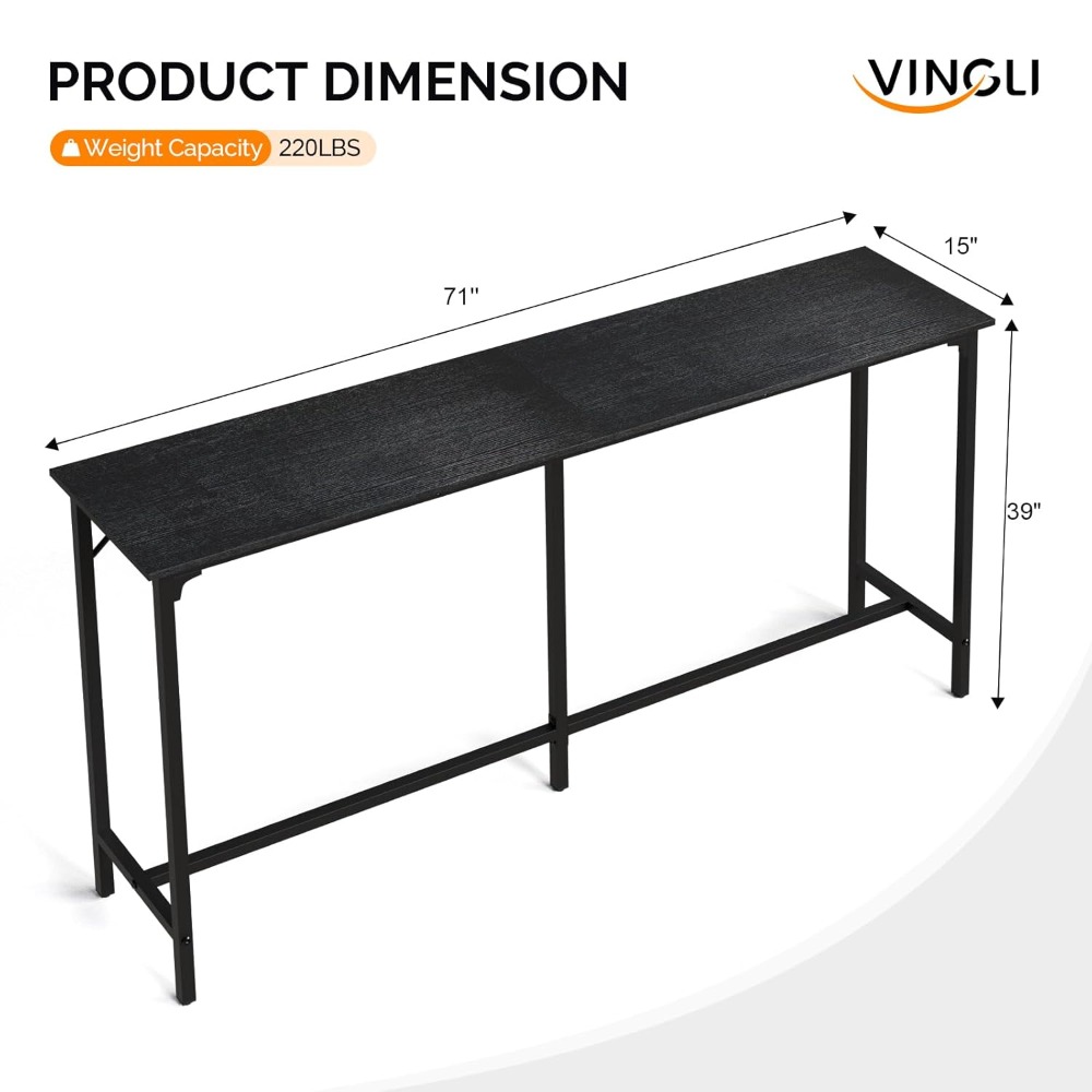 71 Inch High Top Bar Table, Wo - Commercial Kitchen Counter ulasan dan harga
