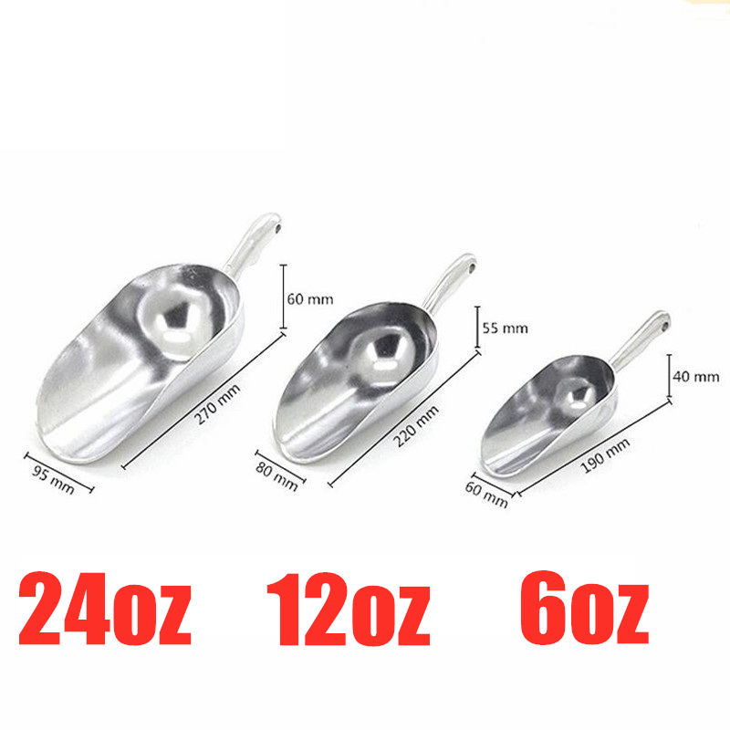 6oz/12oz/24oz Aluminum Ice Sco - Commercial Kitchen And Bar ulasan dan harga