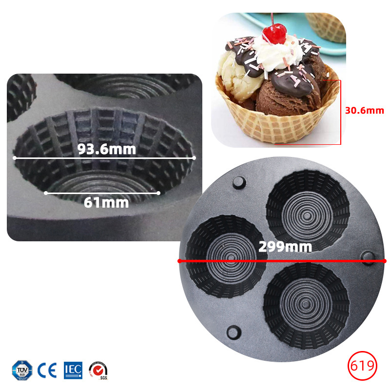 Commercial Triple-Hole Ice Cre - Donut Making Machine ulasan dan harga