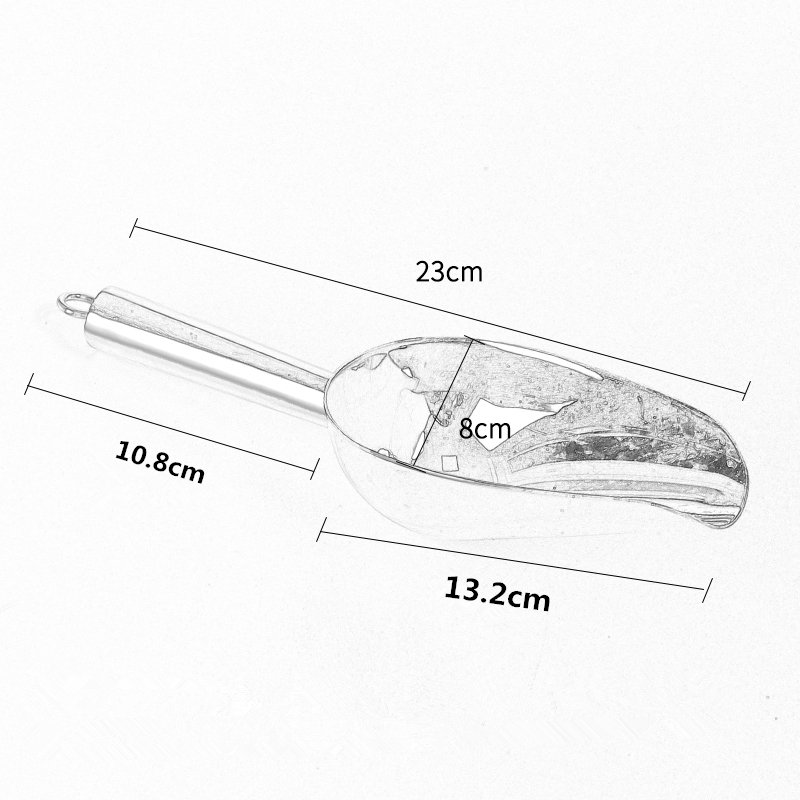 9 Inch Ice Scoop Kitchen Food  - Commercial Kitchen And Bar ulasan dan harga