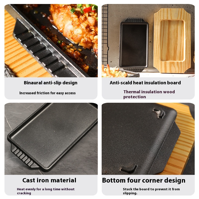 Cast Iron Teppanyaki Grill Pla - Commercial Kitchen Grill ulasan dan harga