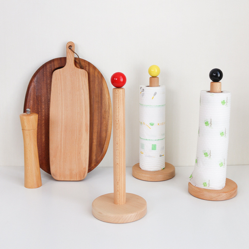 Wood Paper Towel Holder Durabl - Commercial Kitchen Wall Shelves ulasan dan harga