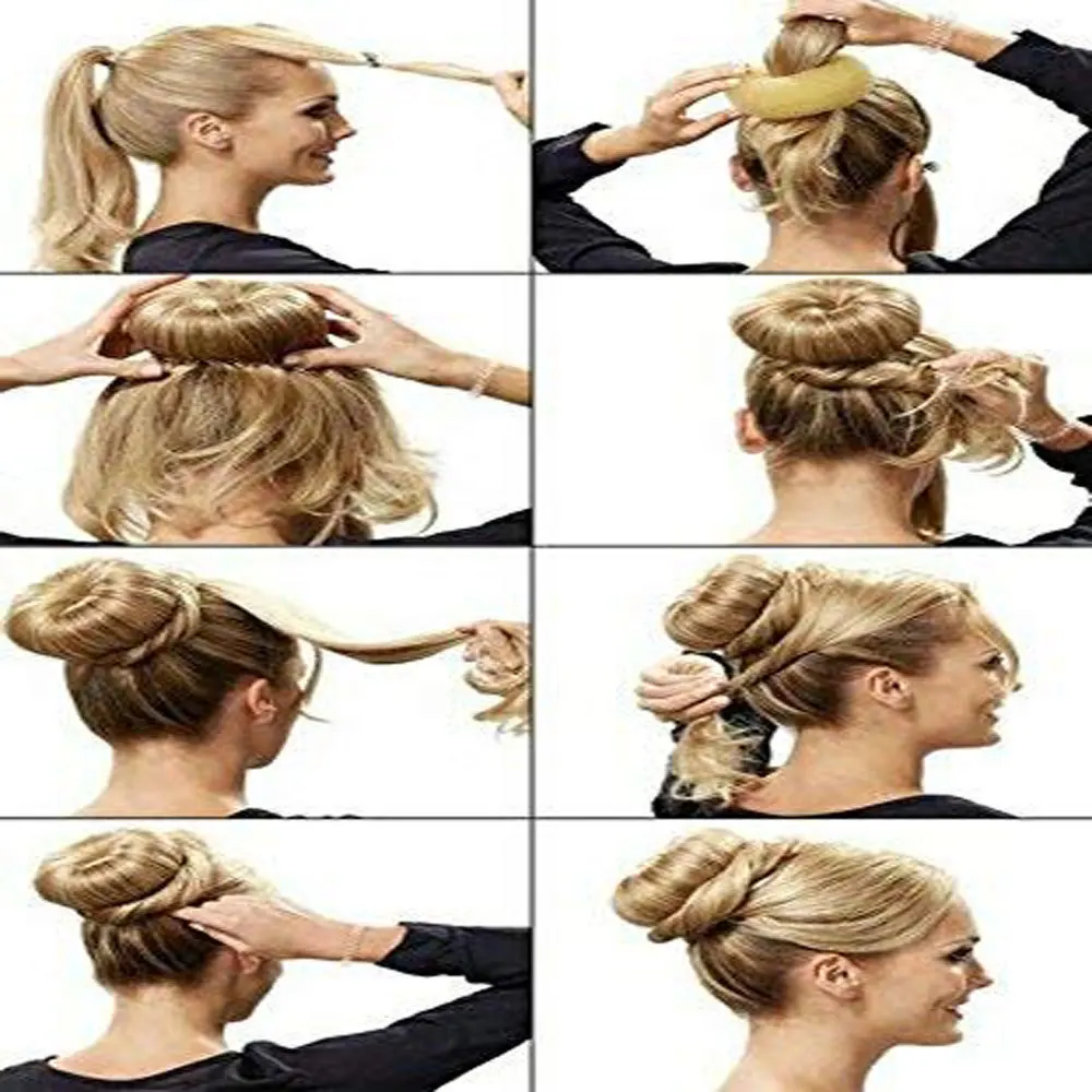 S/M/L Hair Bun Maker Elegant W - Donut Making Machine ulasan dan harga