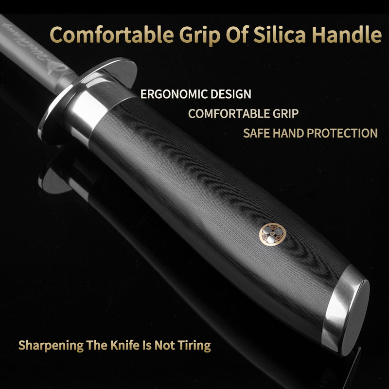 Titanium Sharpening Rod with D - Commercial Kitchen Knife Sharpener ulasan dan harga