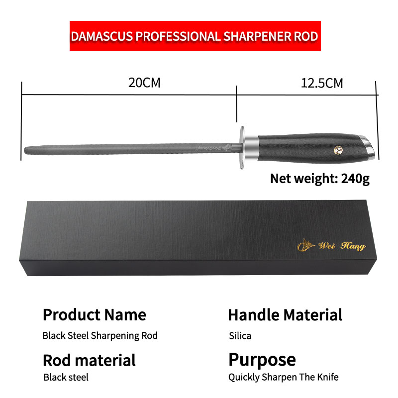 Titanium Sharpening Rod with D - Commercial Kitchen Knife Sharpener ulasan dan harga