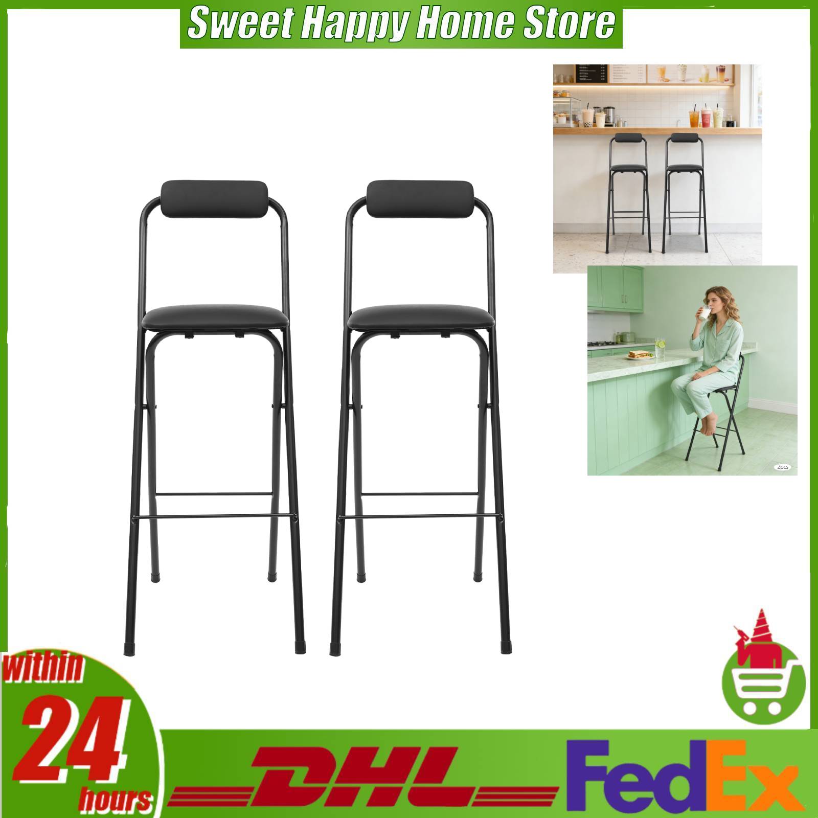 2 Pack Folding Bar Stools Port - Commercial Kitchen Hardware ulasan dan harga