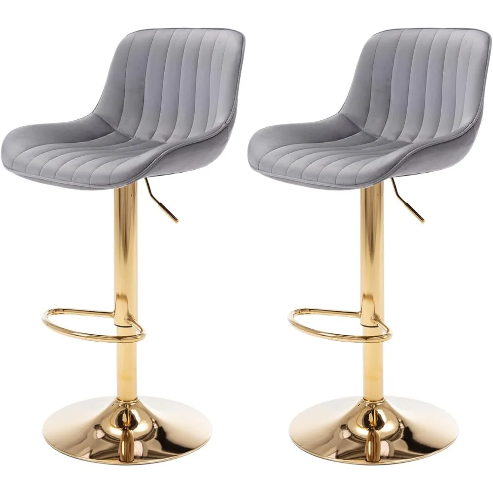 Modern Gold Velvet Bar Stools  - Commercial Kitchen Counter ulasan dan harga