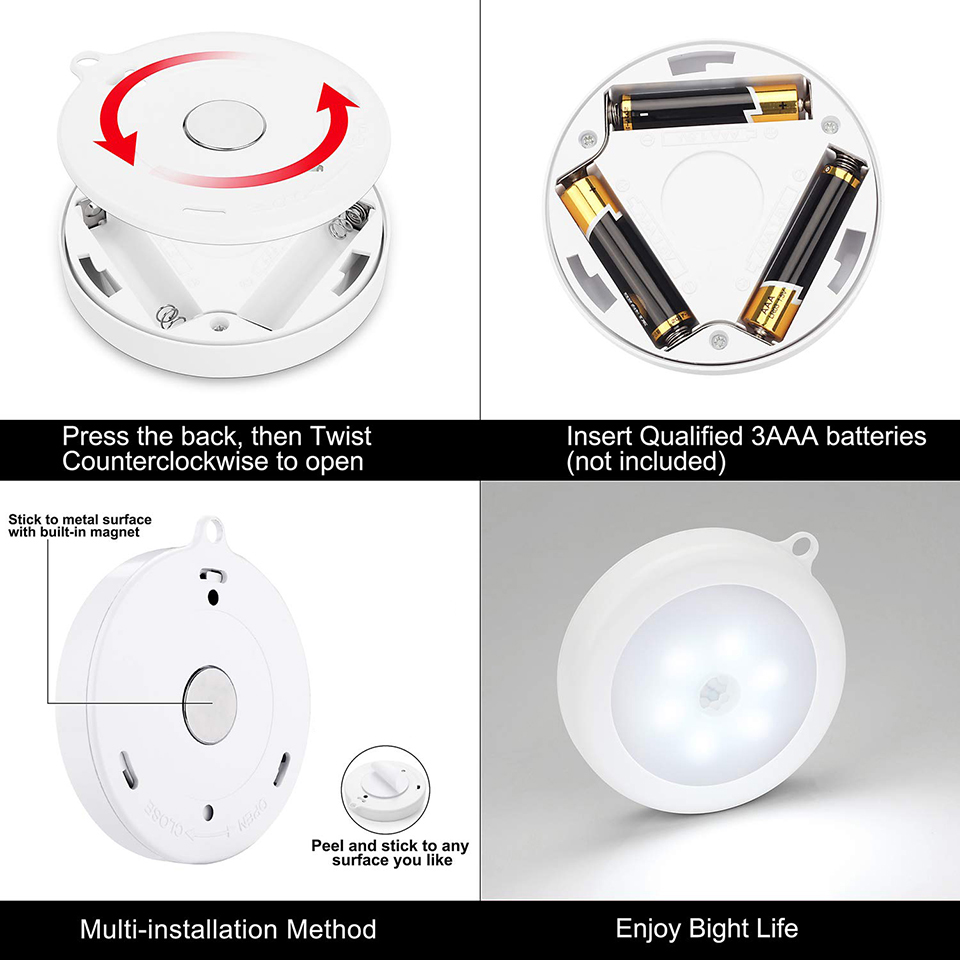 PIR Motion Sensor LED Night Li - Commercial Kitchen Lights ulasan dan harga