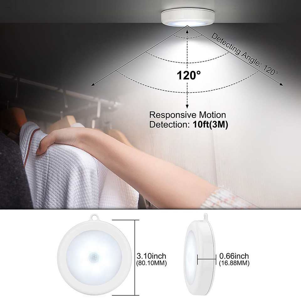 PIR Motion Sensor LED Night Li - Commercial Kitchen Lights ulasan dan harga