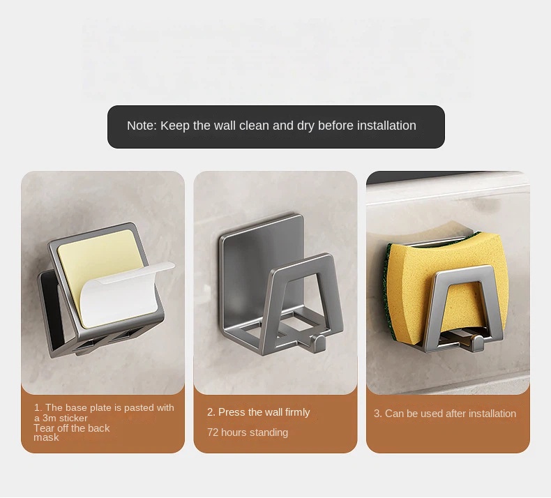 1/2/4/PCS Stainless Steel Spon - Commercial Kitchen Wall Shelves ulasan dan harga
