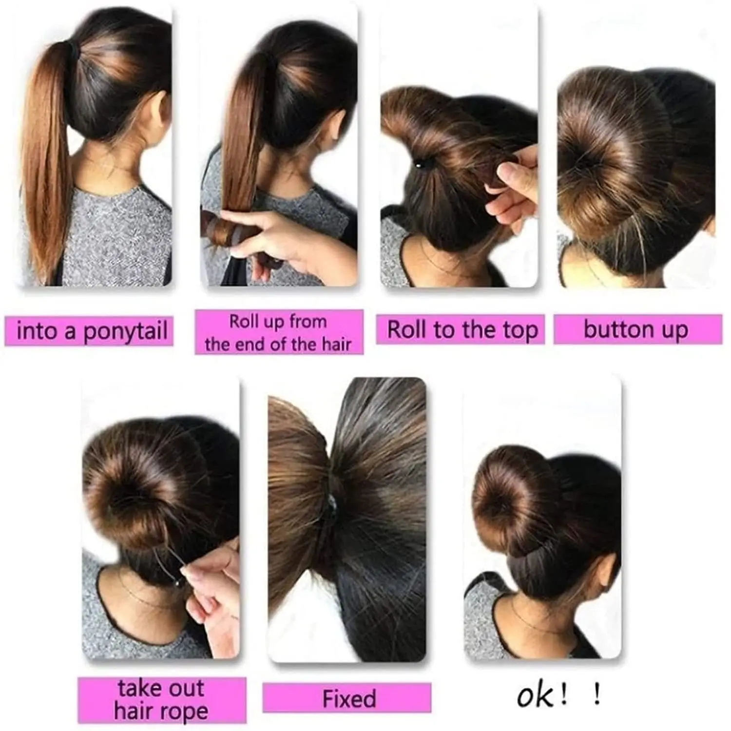 Fashion Hair Bun Maker Donut M - Donut Making Machine ulasan dan harga