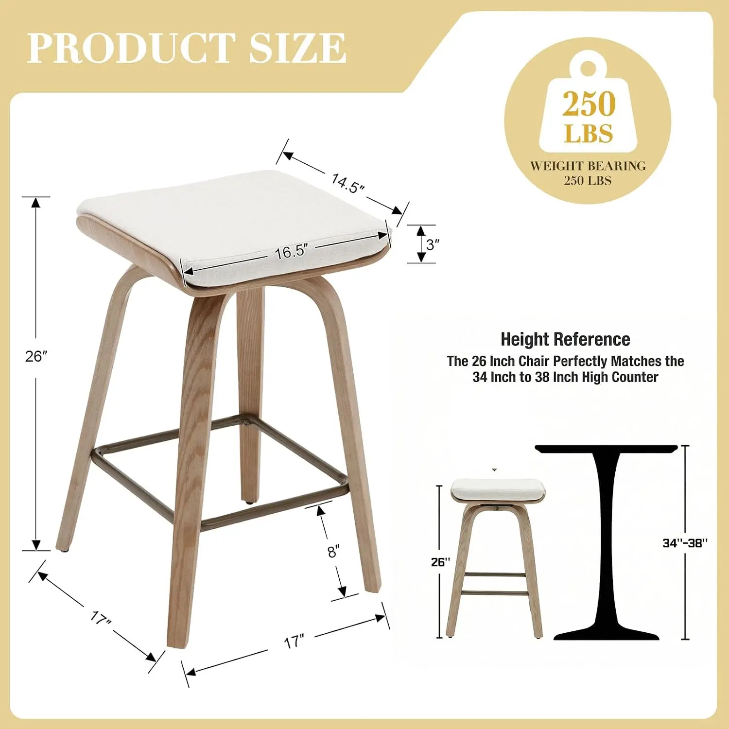 BestsellerSwivel Bar Stools Se - Commercial Kitchen Counter ulasan dan harga