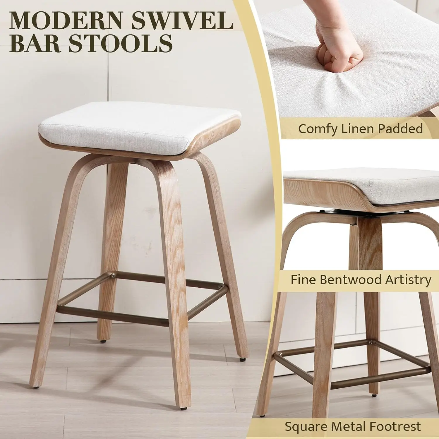 BestsellerSwivel Bar Stools Se - Commercial Kitchen Counter ulasan dan harga