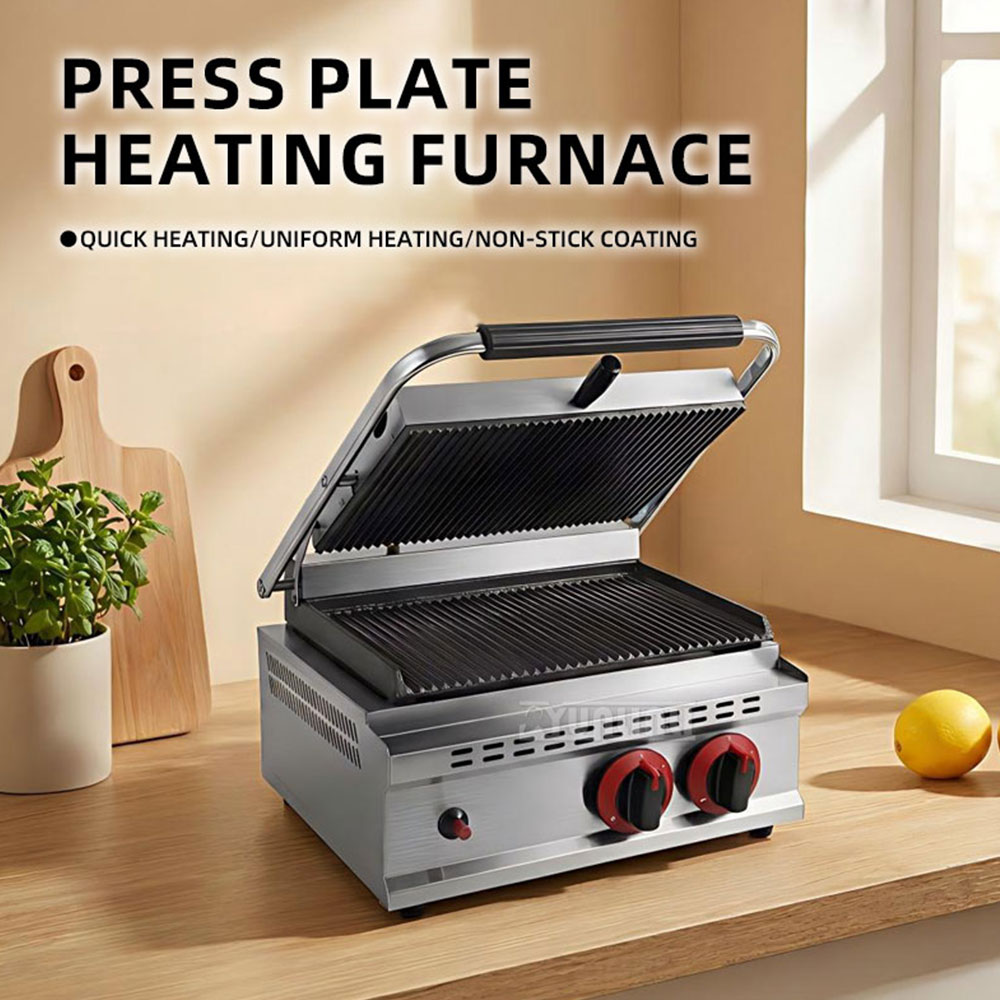 GH-812 Gas Pressure Plate Gril - Commercial Kitchen Grill ulasan dan harga