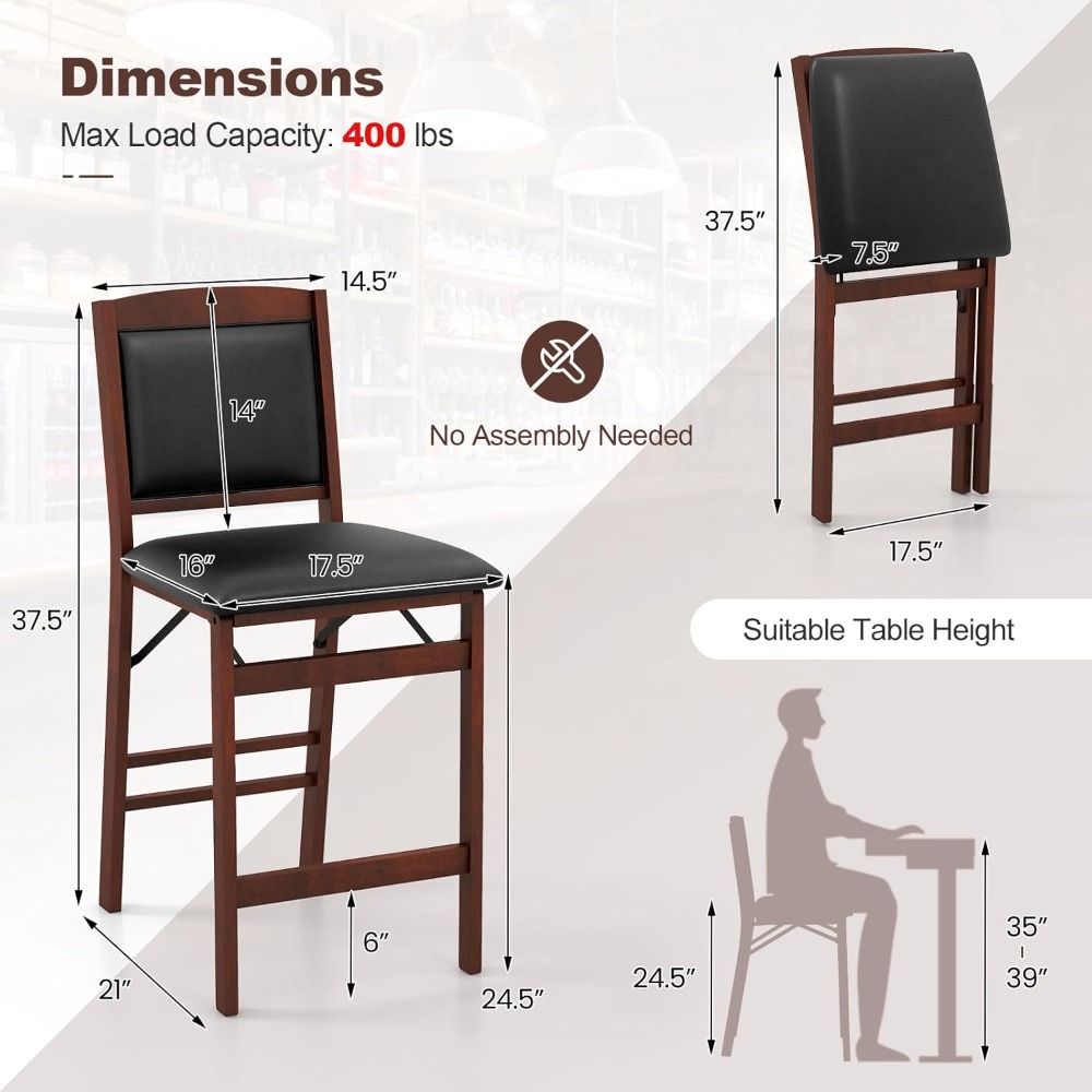 Set of 2 Counter Height Chairs - Commercial Kitchen Counter ulasan dan harga